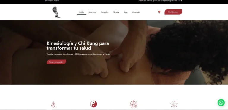 Diseño web para centro de kinesiología en Sanlúcar