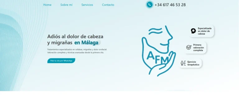 Diseño web para clínica de fisioterapia en Málaga