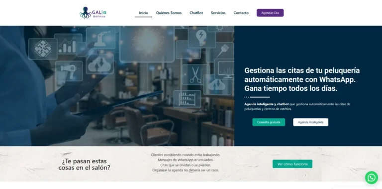 Proyecto de diseño web para negocio local