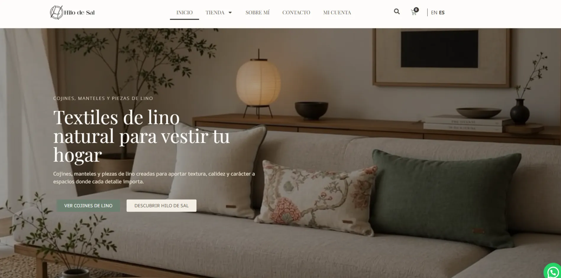 Diseño web para Hilo de Sal