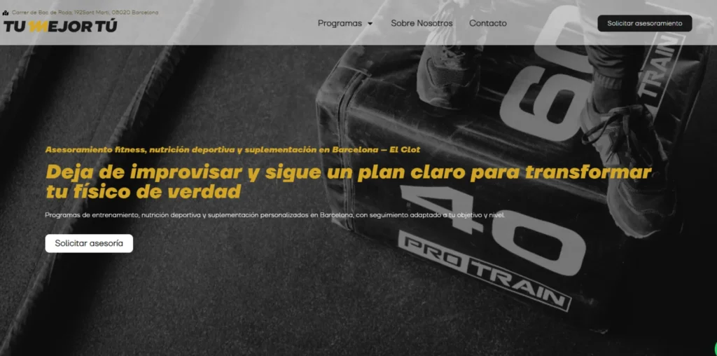 Diseño web para TMT Clot