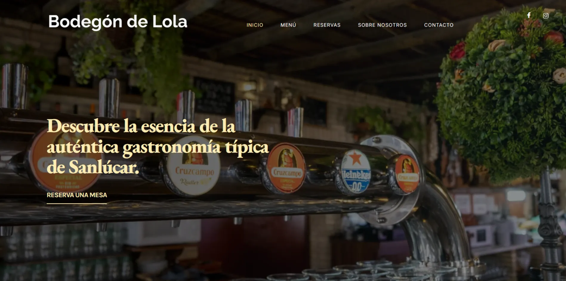 Web restaurante bodegón de lola